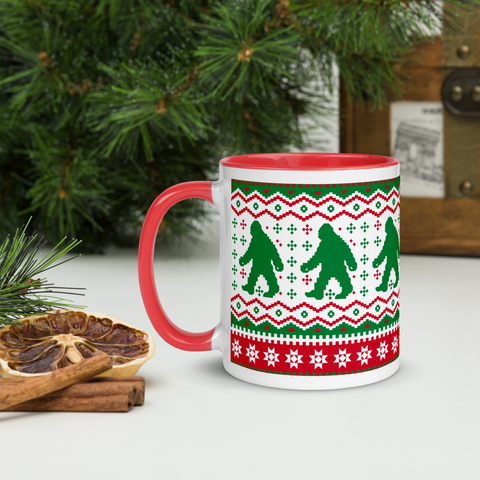 Christmas Nordic Green - 11oz. Mug with Red