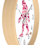 Wall clock - Pink Camo Squatch