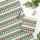 Christmas Nordic Wrapping Paper - Green