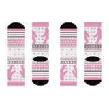 Christmas Pink - Crew Socks