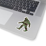 Stickers - Green Camo Squatch, Transparent or White background choice