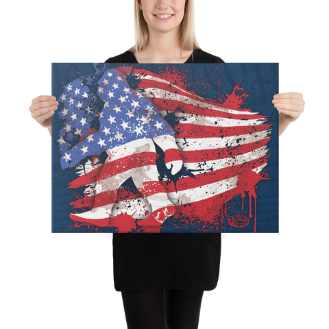 Canvas Art Print - Freedom Flag 18" x 24"