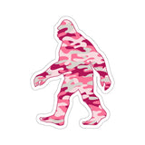 Stickers - Pink Camo Squatch, Transparent or White background choice