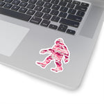 Stickers - Pink Camo Squatch, Transparent or White background choice