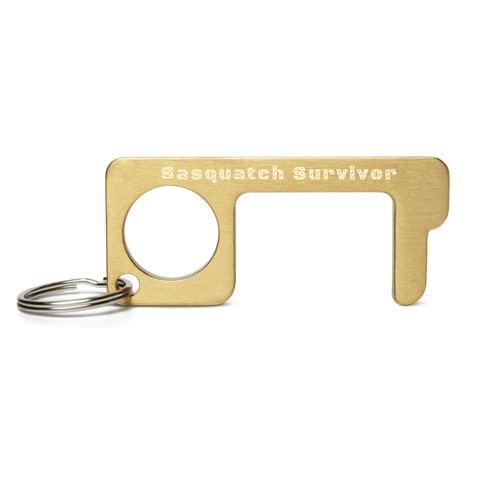 Brass Touch Tool - Engraved - "Sasquatch Survivor"