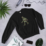 Unisex Sweatshirt - Green Camo Sasquatch