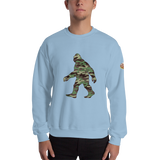 Unisex Sweatshirt - Green Camo, phrase on back