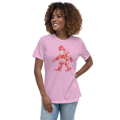 Women's Relaxed T-Shirt - Floral Squatch